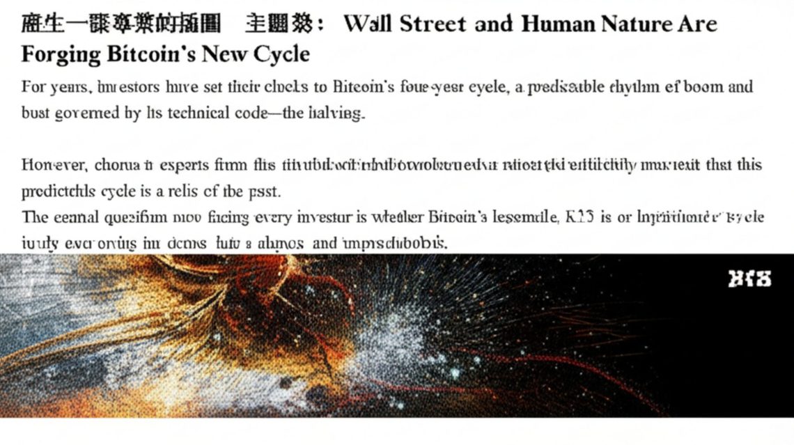 Beyond the Halving: Wall Street and Human Nature Are Forging Bitcoin's New Cycle